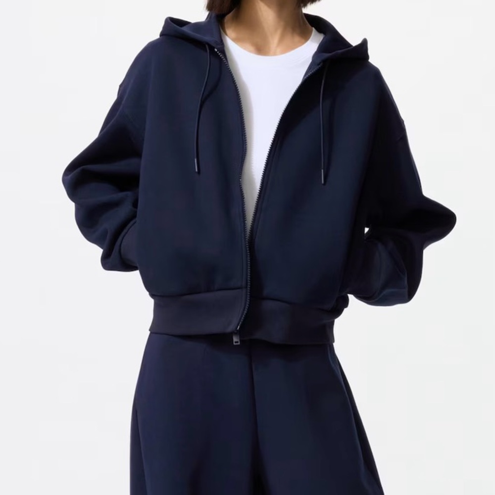 Uniqlo Dry Sweat full-zip hoodie Gray - Picture 10 of 11